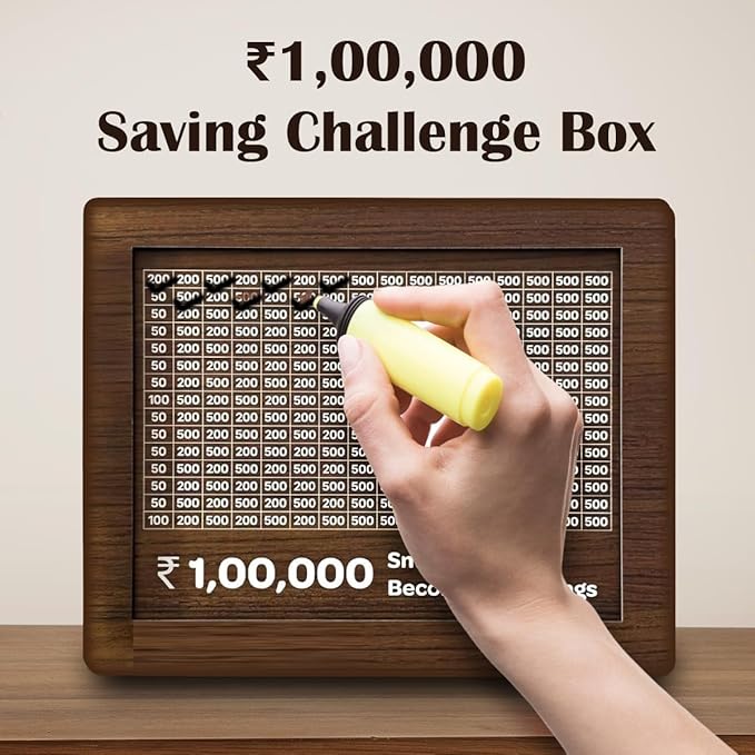 Money/Piggy Bank, Money Box, Coin Box with Carved Design for Kids/Children