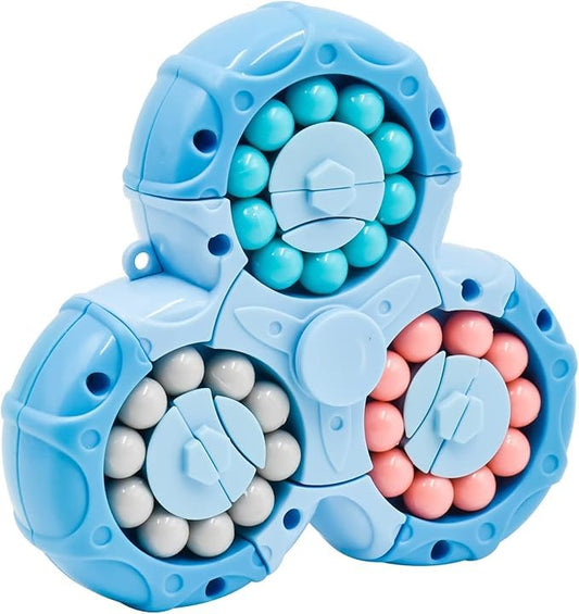 Spinner Magic Bean Rotating Cube, Magic Bean Toys 3 Years Old (Multi Color)