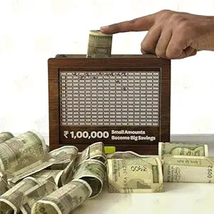 Money/Piggy Bank, Money Box, Coin Box with Carved Design for Kids/Children