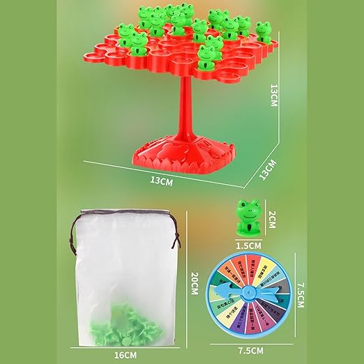 Froggy Balanced Tree Toy Frog Game Dice And Frog Balance Counting Toy