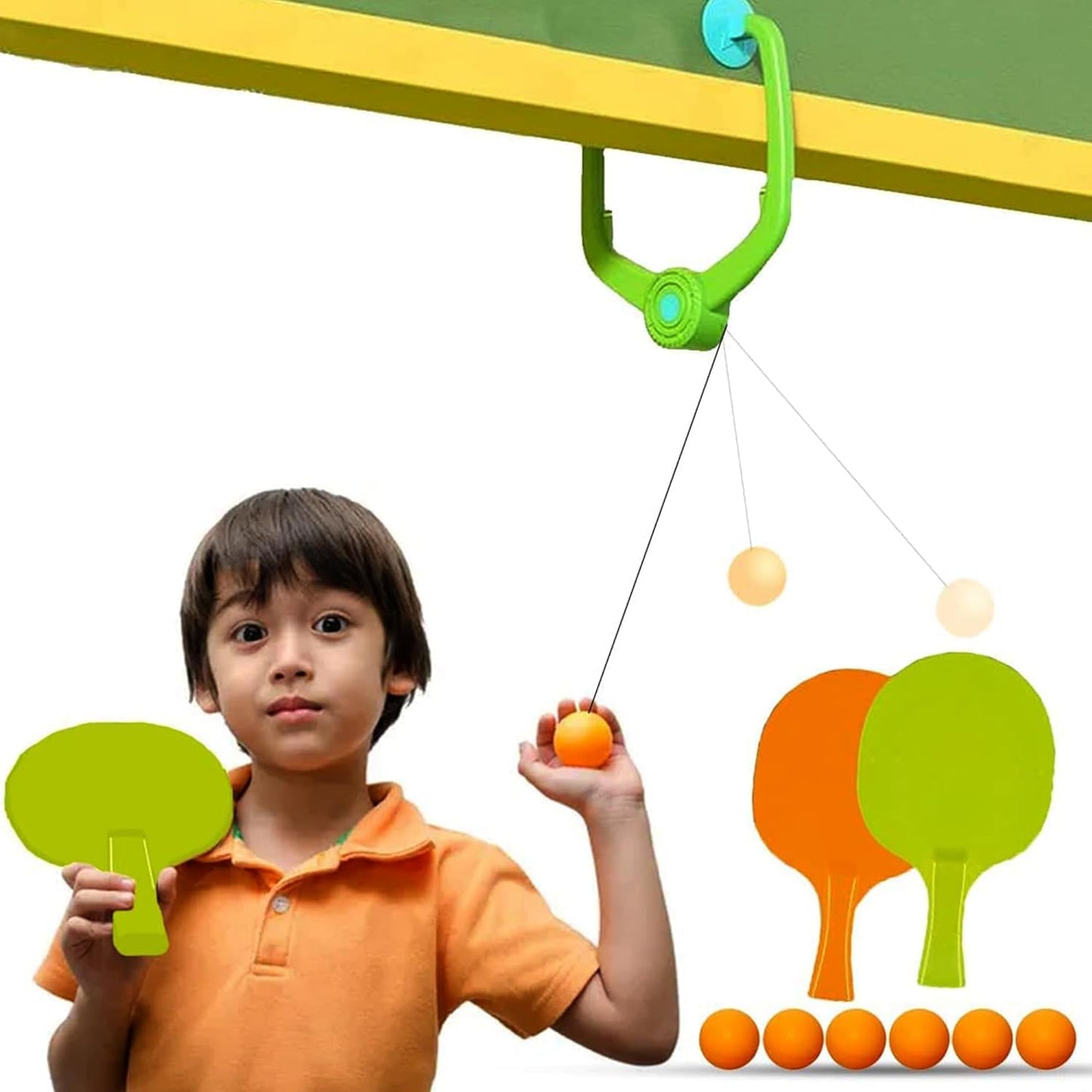 Hanging Table Tennis Self Training Indoor Gaming - Double Sparring Hanging Toys Parent Child Interaction Indoor Toys