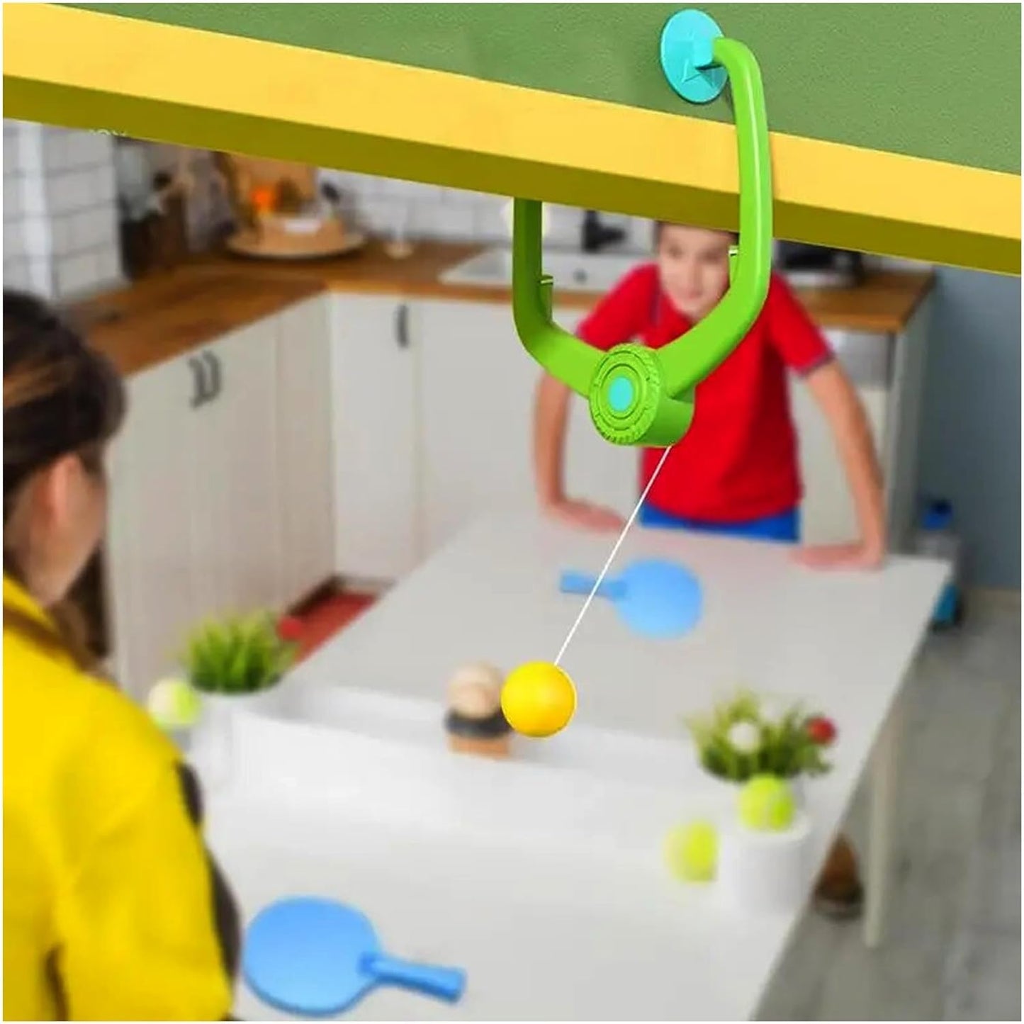 Hanging Table Tennis Self Training Indoor Gaming - Double Sparring Hanging Toys Parent Child Interaction Indoor Toys