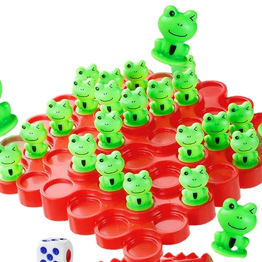 Froggy Balanced Tree Toy Frog Game Dice And Frog Balance Counting Toy