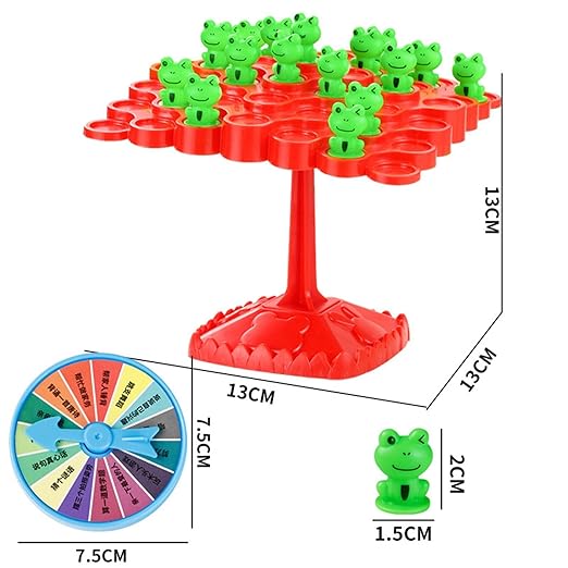 Froggy Balanced Tree Toy Frog Game Dice And Frog Balance Counting Toy
