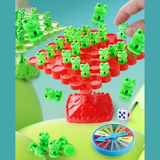Froggy Balanced Tree Toy Frog Game Dice And Frog Balance Counting Toy