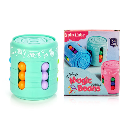 Magic Bean Rotating, Rotating Cube,Creative Educational Toy, For Kids & Adults (Multicolor)
