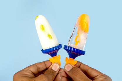 Rocket Ice Candy Maker Kulfi Maker Moulds Set with 6 Cups (Multicolour)